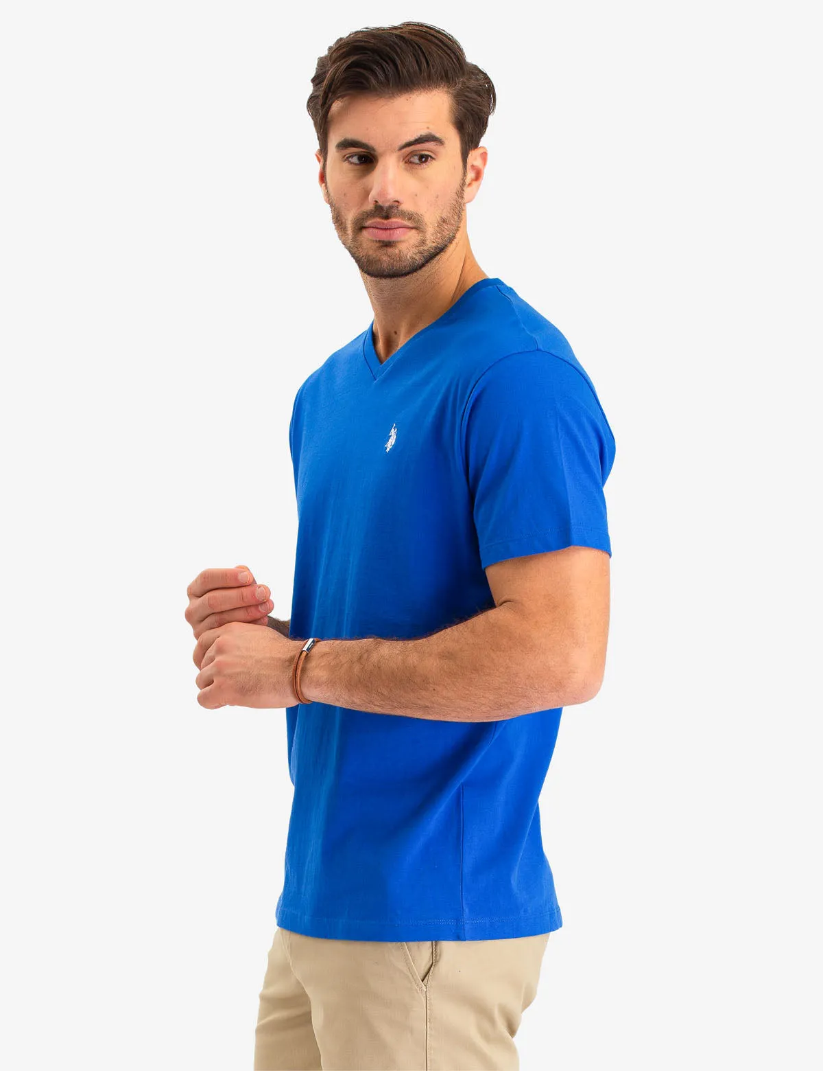 SOLID V-NECK T-SHIRT sold by U.S. Polo Assn. product image thumbnail 2