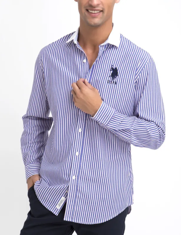 CLASSIC FIT STRIPE SHIRT IN POPLIN sold by U.S. Polo Assn.