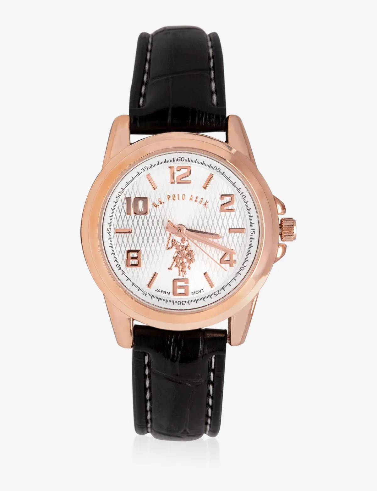 HIS & HERS ROSE GOLD FAUX CROC STRAP WATCH SET sold by U.S. Polo Assn. product image thumbnail 3