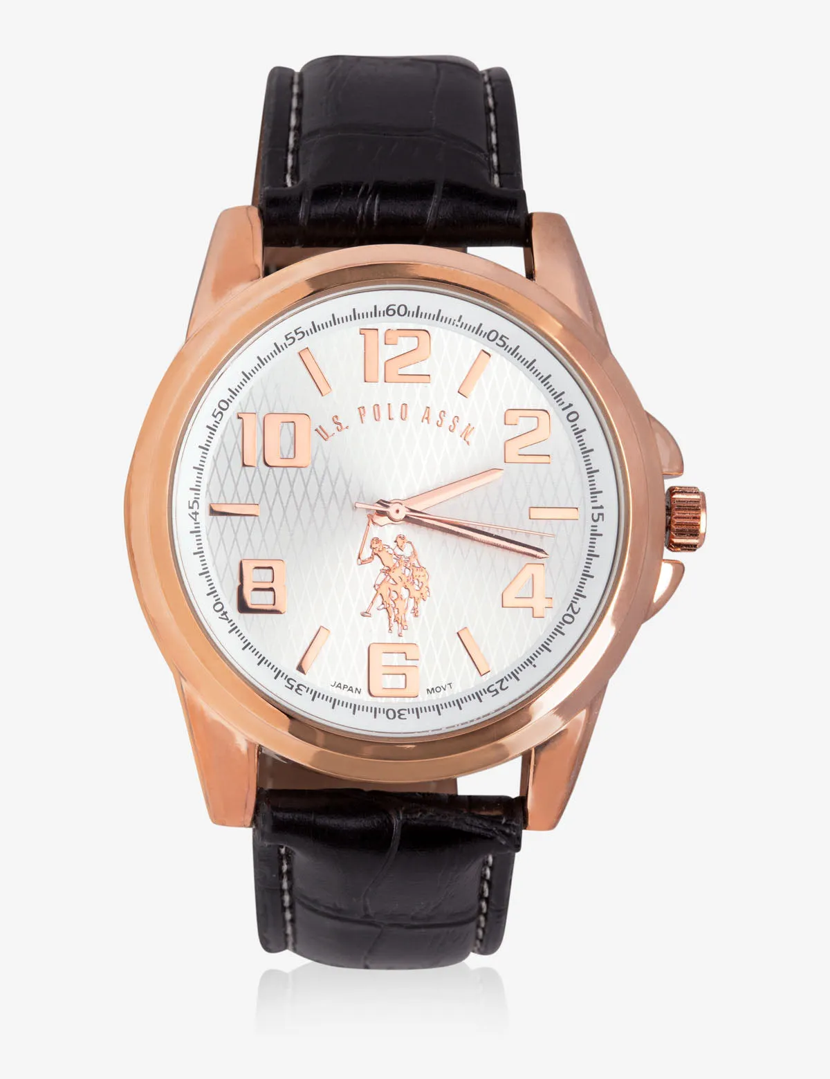 HIS & HERS ROSE GOLD FAUX CROC STRAP WATCH SET sold by U.S. Polo Assn. product image thumbnail 5