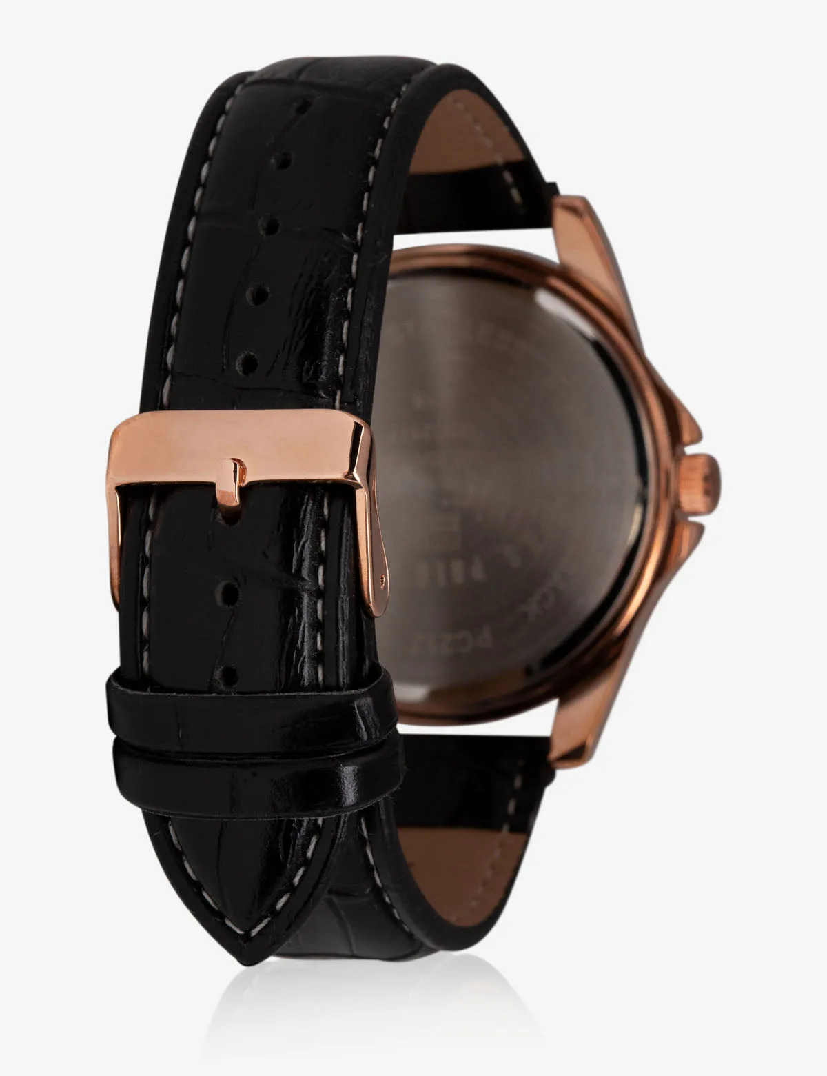 HIS & HERS ROSE GOLD FAUX CROC STRAP WATCH SET sold by U.S. Polo Assn. product image thumbnail 2