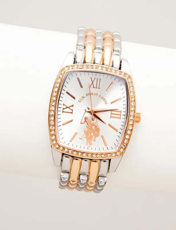 LADIES ROSE GOLD TWO TONE BRACELET WATCH sold by U.S. Polo Assn.