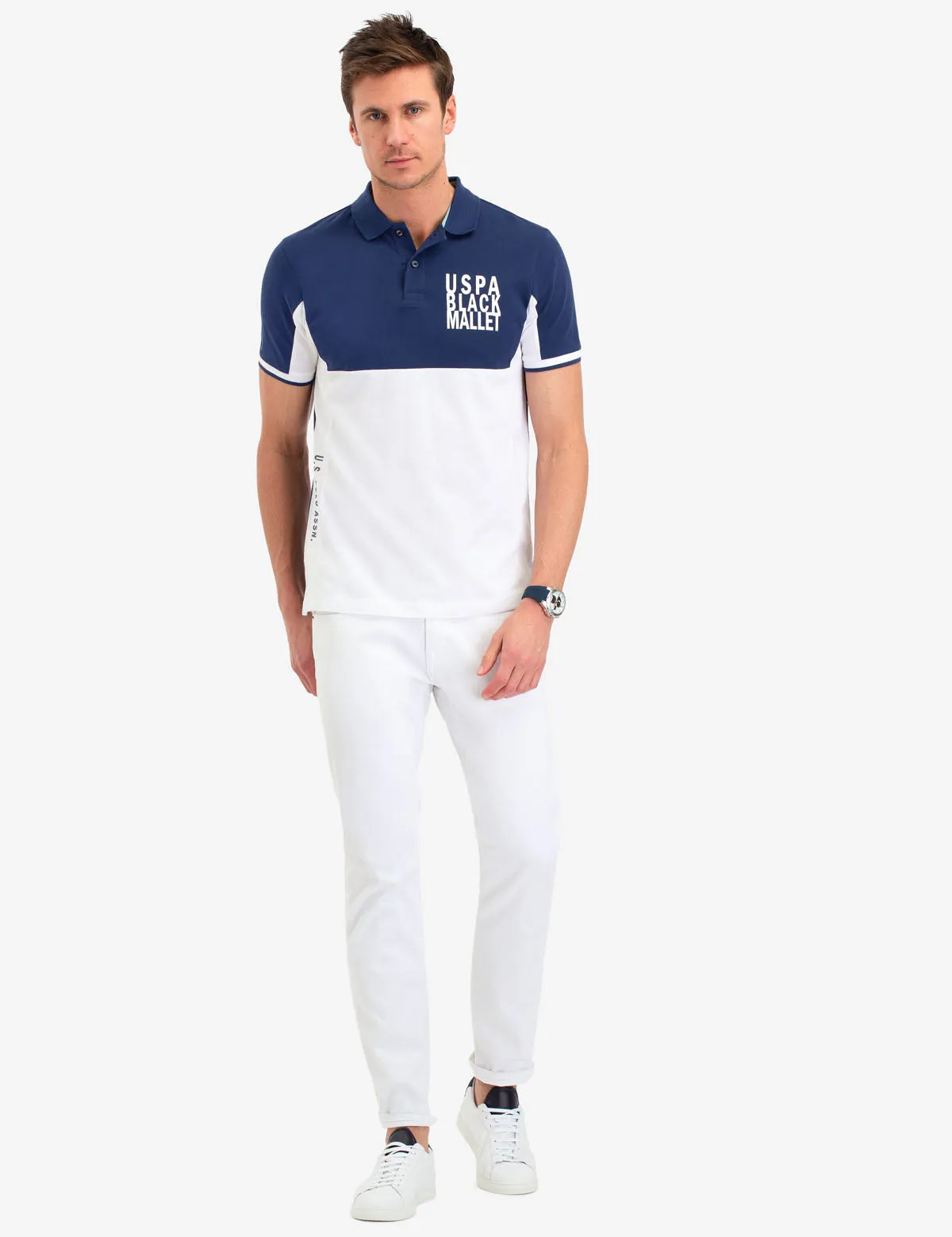 BLACK MALLET COLORBLOCK POLO SHIRT sold by U.S. Polo Assn. product image thumbnail 2