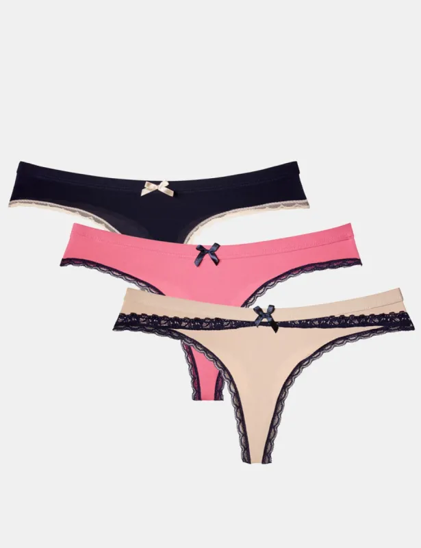 3 PACK LACE TRIM THONG sold by U.S. Polo Assn.