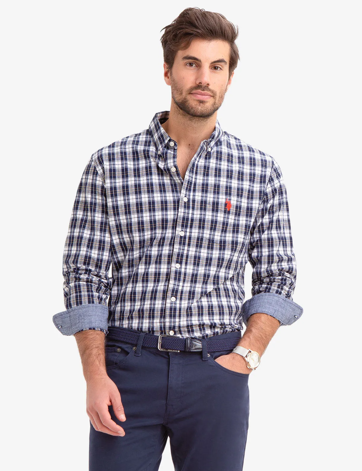 PLAID WOVEN SHIRT sold by U.S. Polo Assn.
