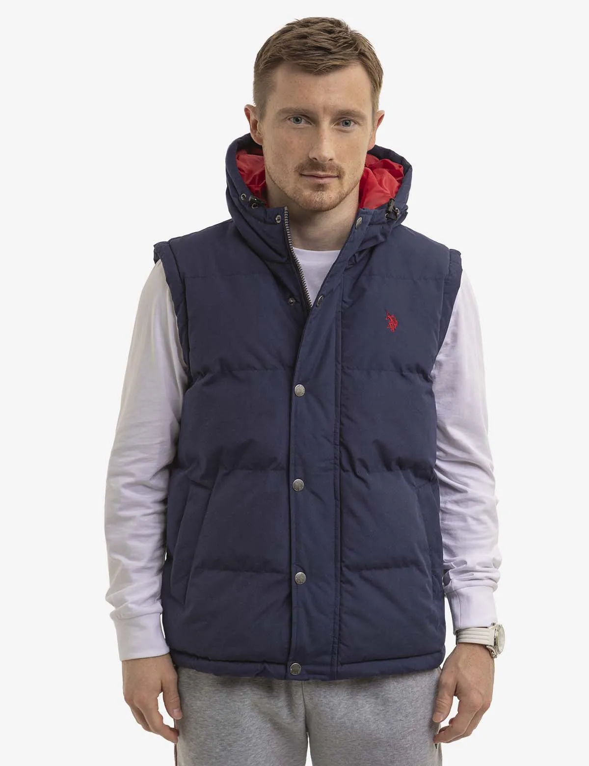 HOODED PUFFER VEST sold by U.S. Polo Assn.