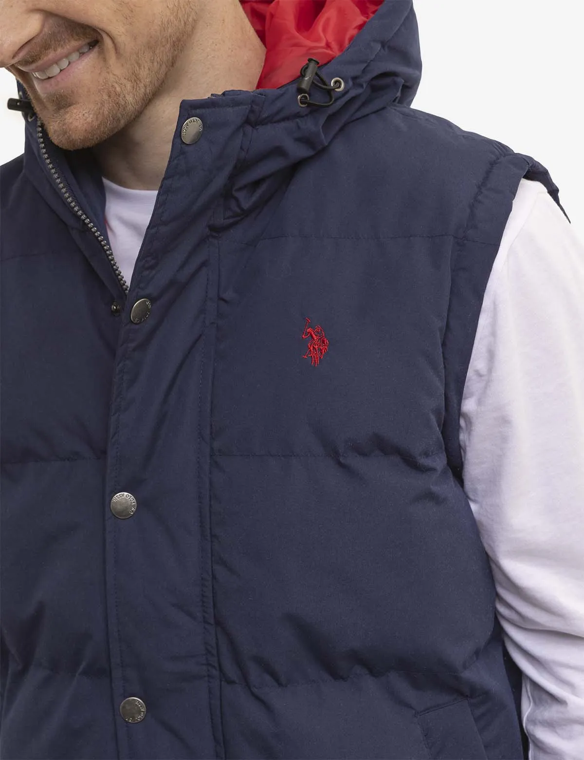 HOODED PUFFER VEST sold by U.S. Polo Assn. product image thumbnail 3