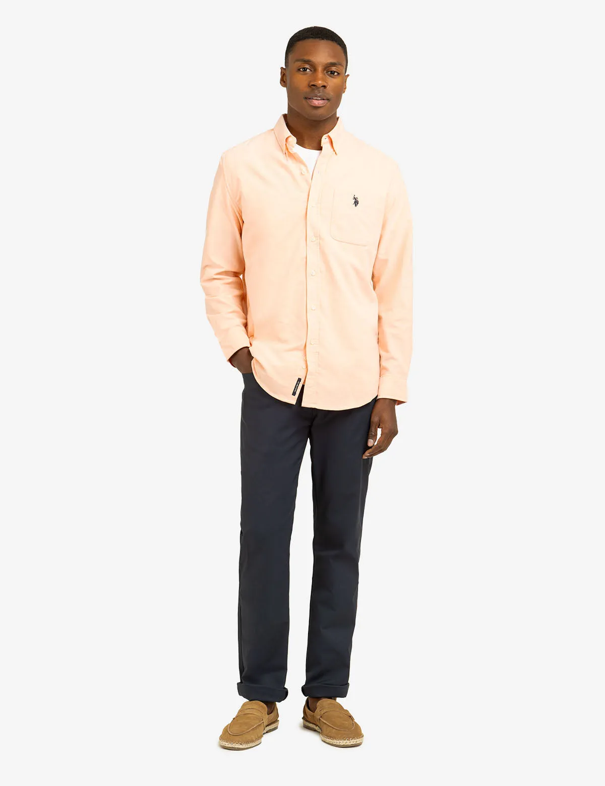 LONG SLEEVE STRETCH OXFORD SHIRT sold by U.S. Polo Assn. product image thumbnail 3