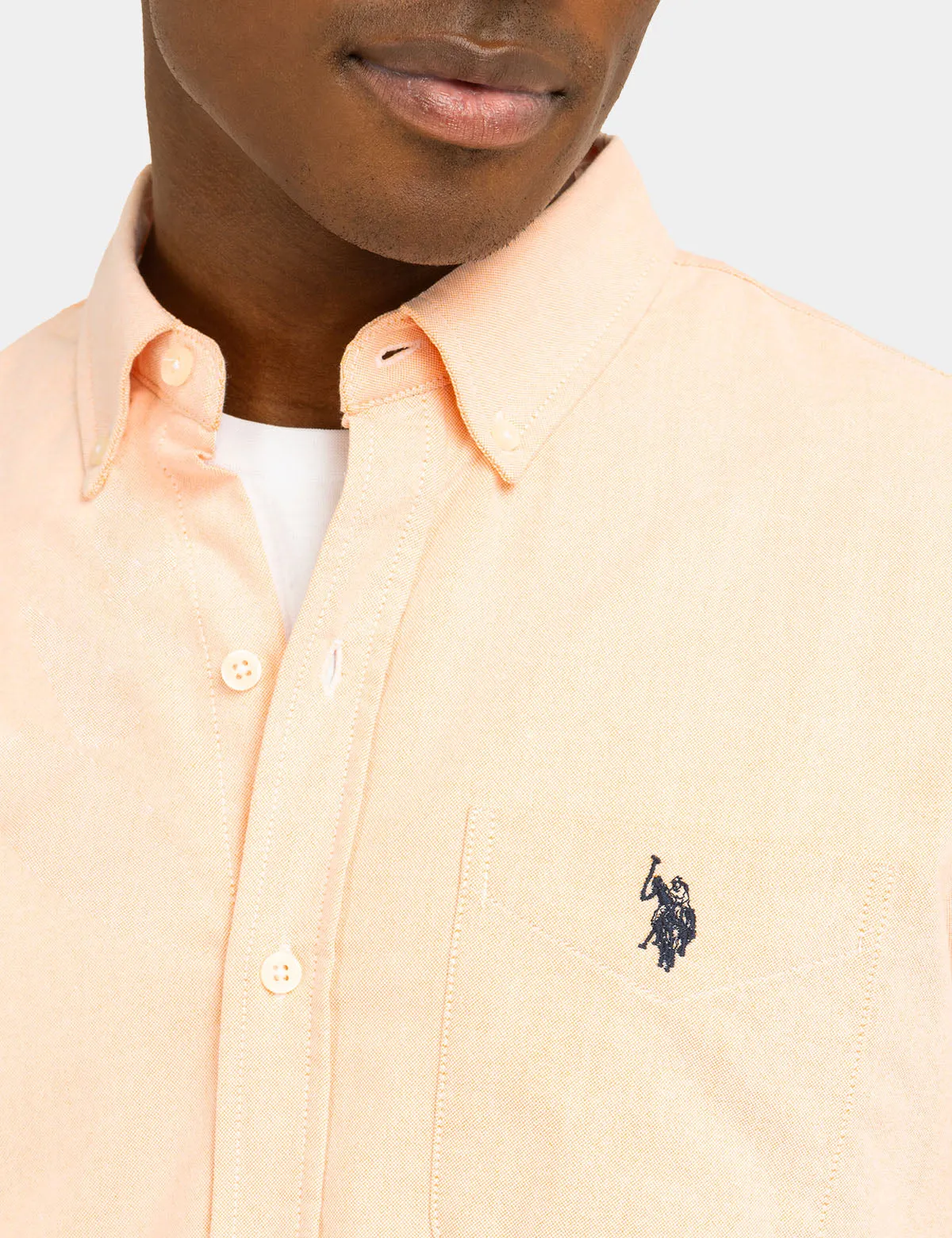 LONG SLEEVE STRETCH OXFORD SHIRT sold by U.S. Polo Assn. product image thumbnail 4