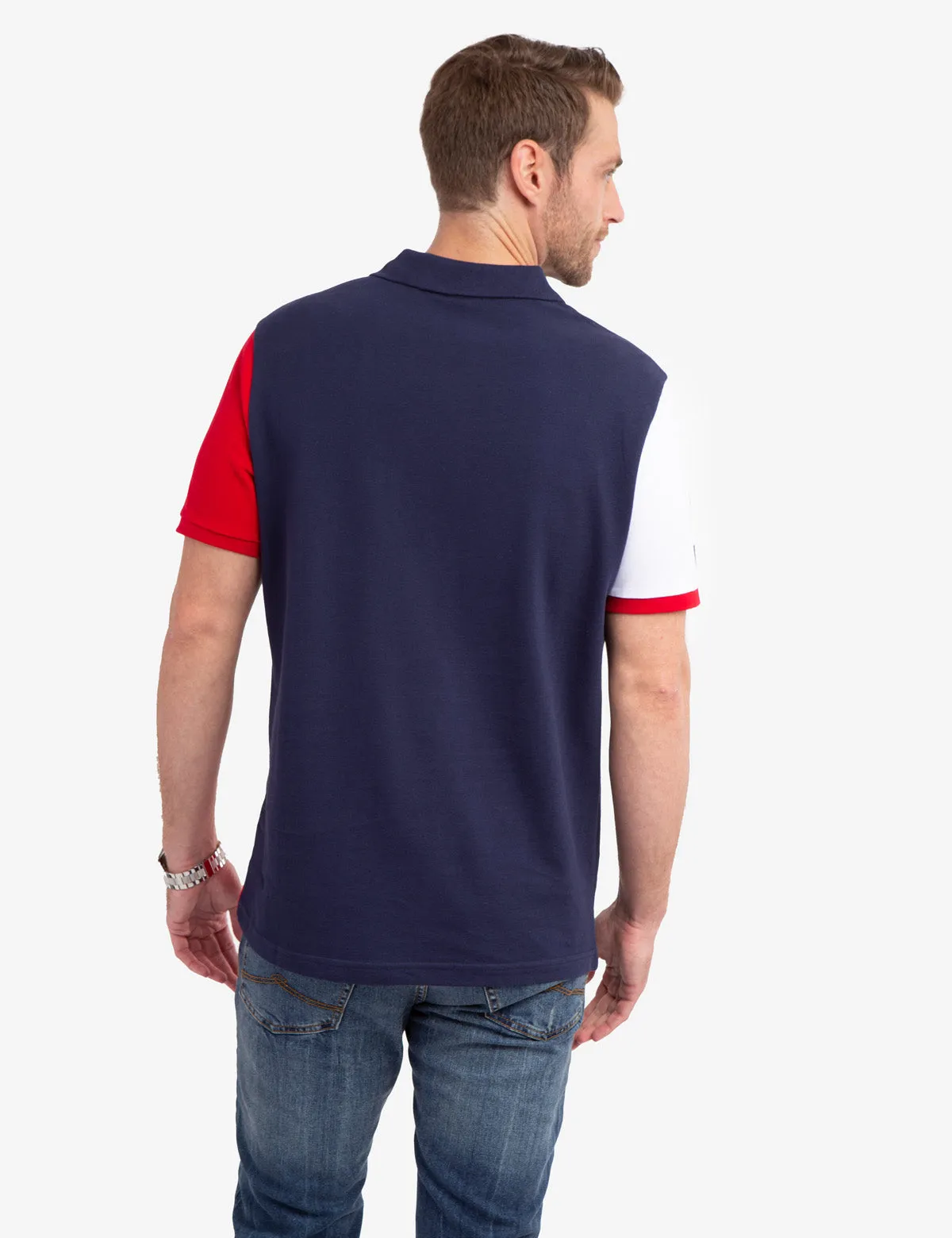 U.S. POLO ASSN. COLORBLOCK PRINTED POLO SHIRT sold by U.S. Polo Assn. product image thumbnail 2