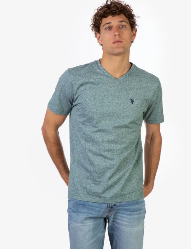 TWISTED YARN V-NECK T-SHIRT sold by U.S. Polo Assn.