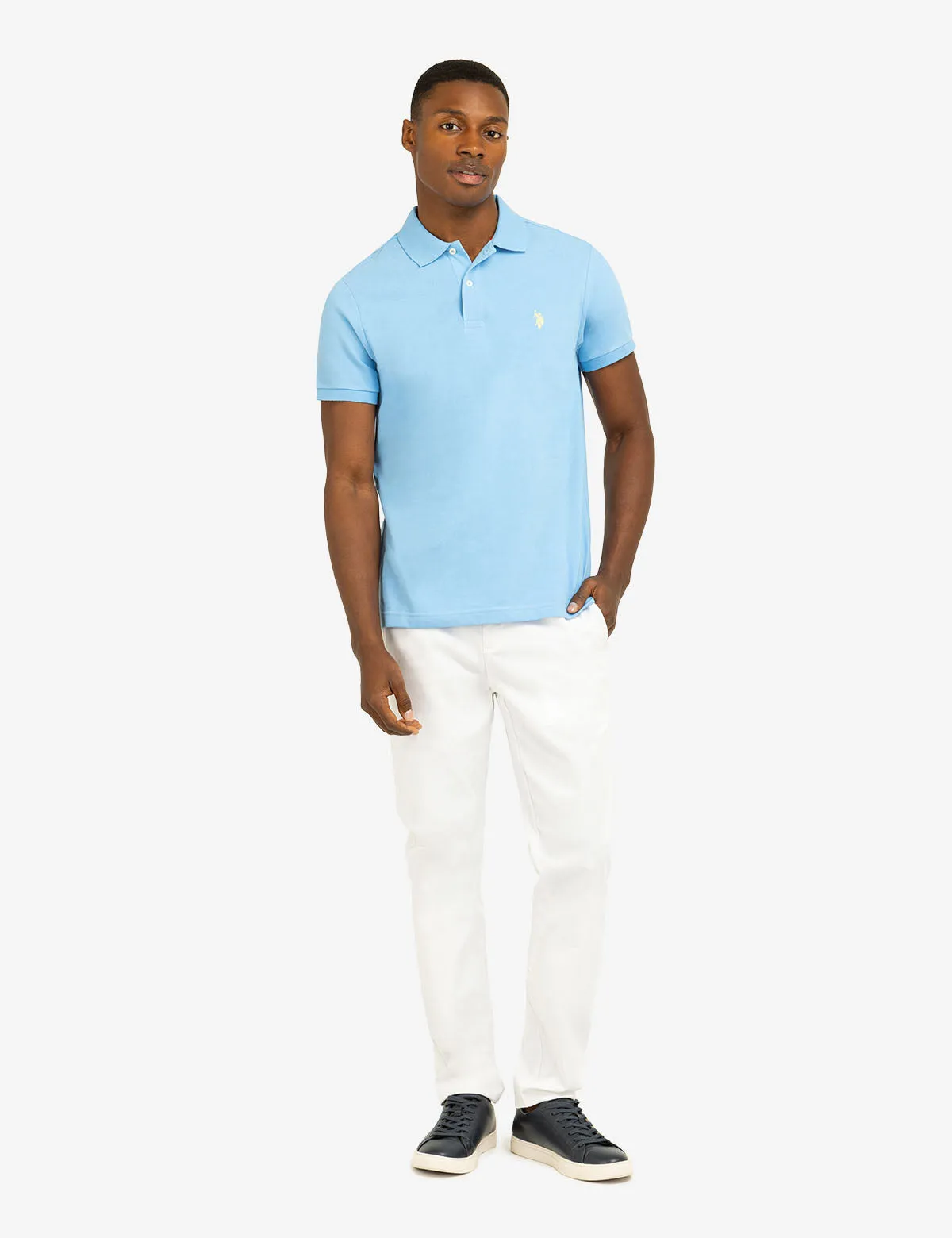 SLIM FIT SOLID PIQUE POLO SHIRT sold by U.S. Polo Assn. product image thumbnail 2