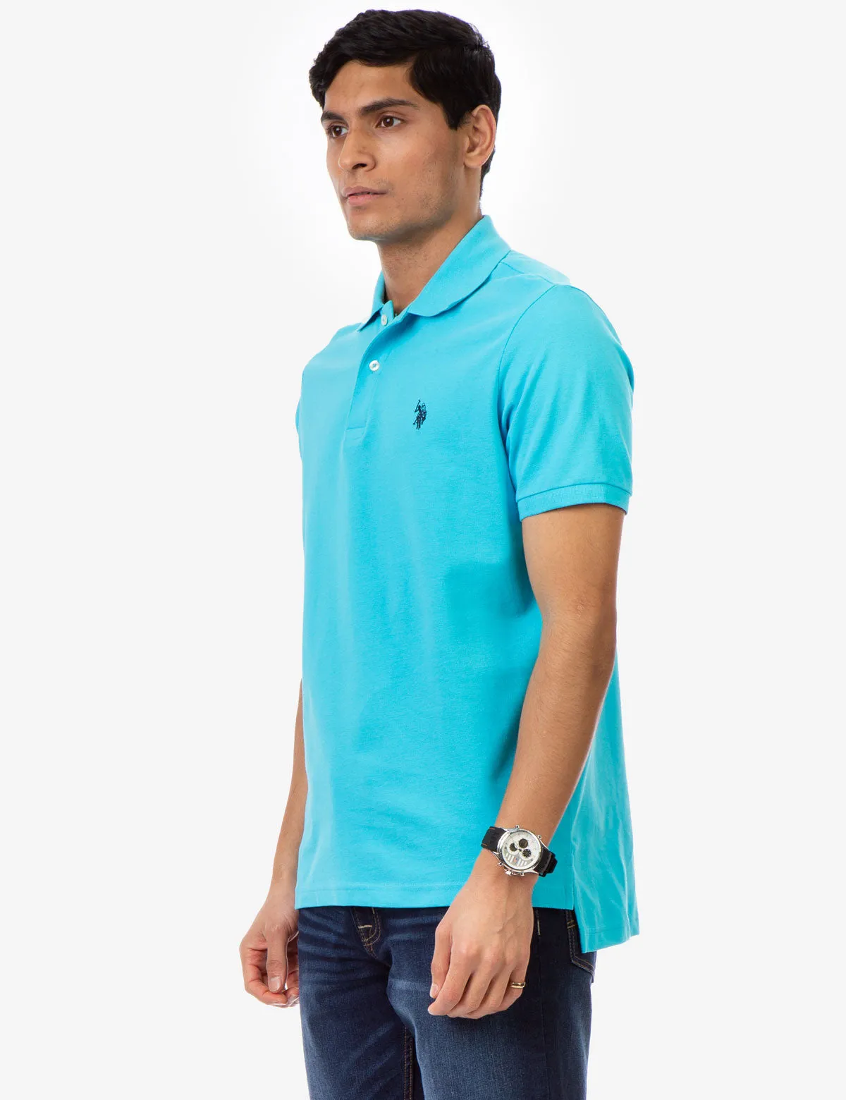 PIQUE SMALL LOGO POLO SHIRT sold by U.S. Polo Assn. product image thumbnail 3