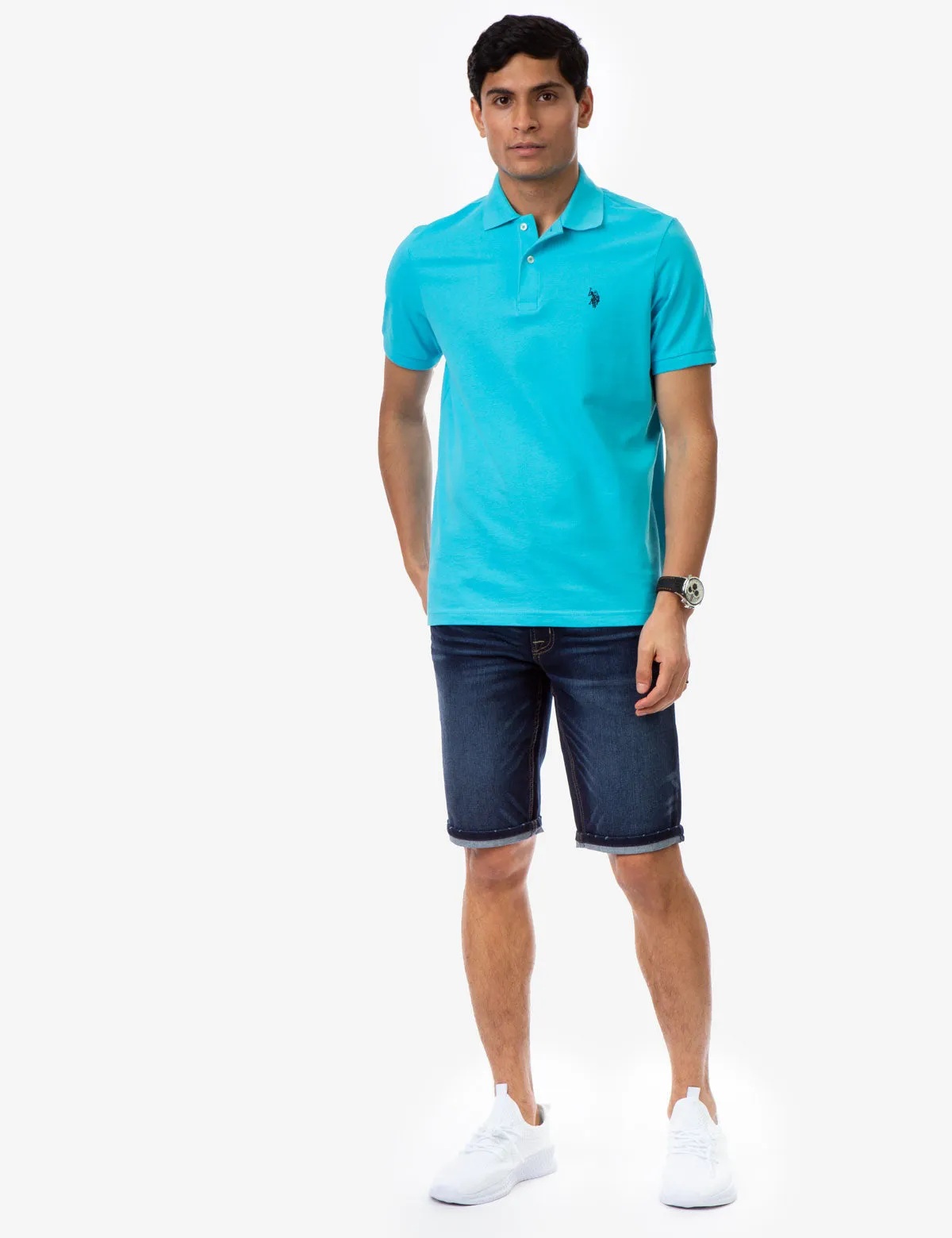 PIQUE SMALL LOGO POLO SHIRT sold by U.S. Polo Assn. product image thumbnail 2