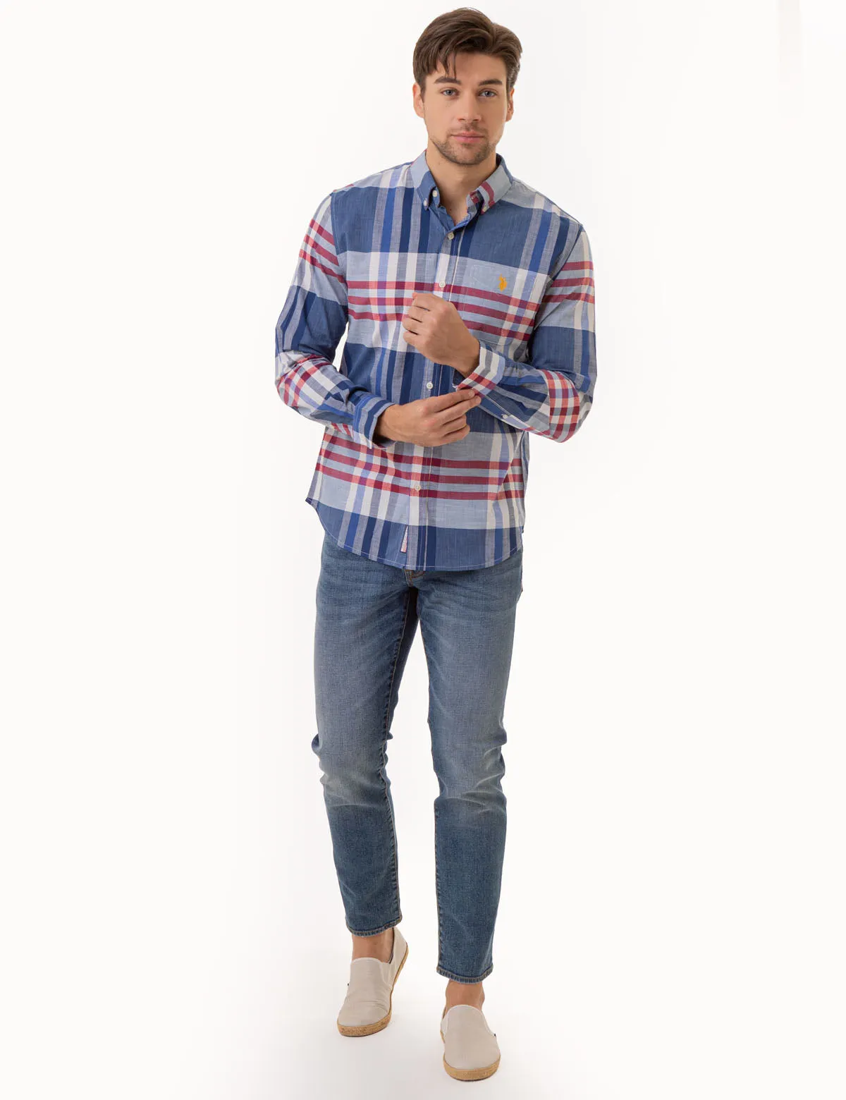 LARGE PLAID LONG SLEEVE WOVEN SHIRT sold by U.S. Polo Assn. product image thumbnail 2