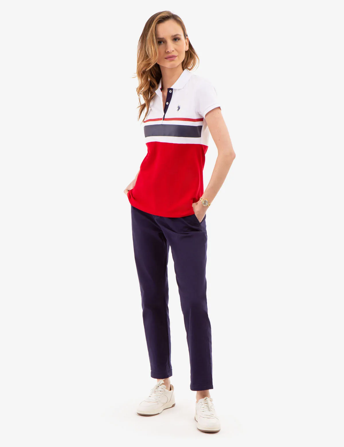 TRI COLORBLOCK POLO SHIRT sold by U.S. Polo Assn. product image thumbnail 5