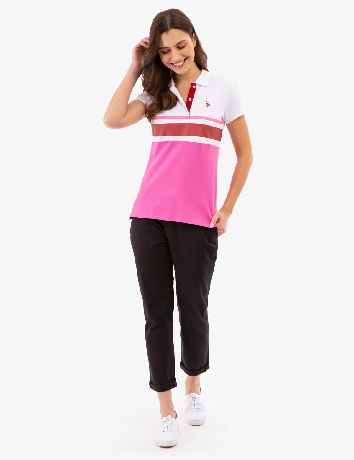 TRI COLORBLOCK POLO SHIRT sold by U.S. Polo Assn. product image thumbnail 2