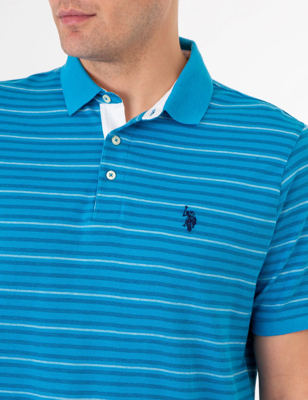 YARN DYE BIRDSEYE STRIPE PIQUE POLO SHIRT sold by U.S. Polo Assn. product image thumbnail 2