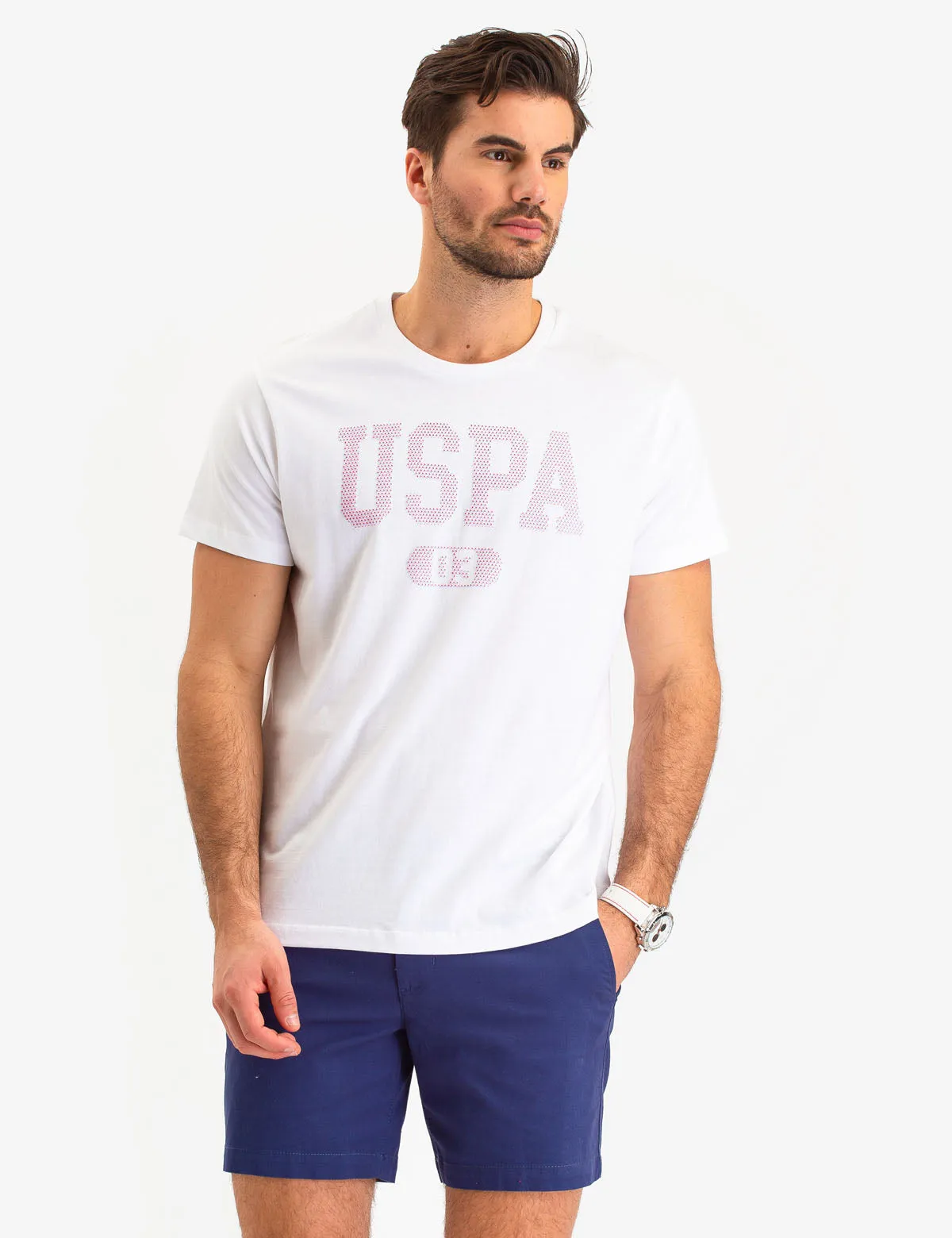 USPA LOGO CREW NECK T-SHIRT sold by U.S. Polo Assn.