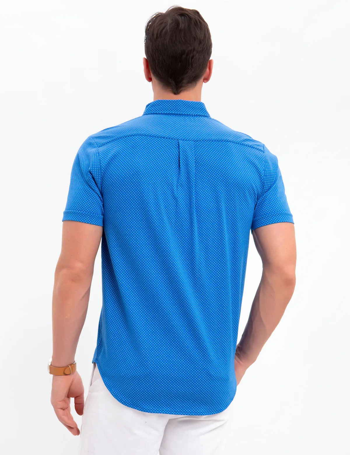 DOT BUTTON DOWN JERSEY SHIRT sold by U.S. Polo Assn. product image thumbnail 3