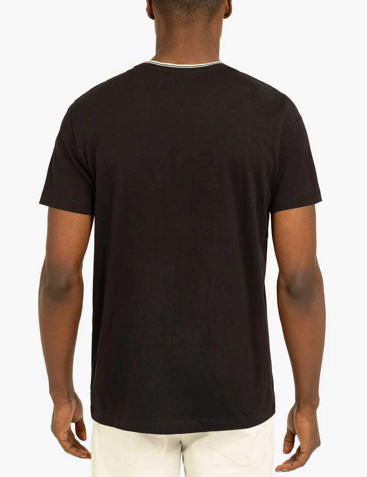 TIPPED CREW NECK COLLAR T-SHIRT sold by U.S. Polo Assn. product image thumbnail 4