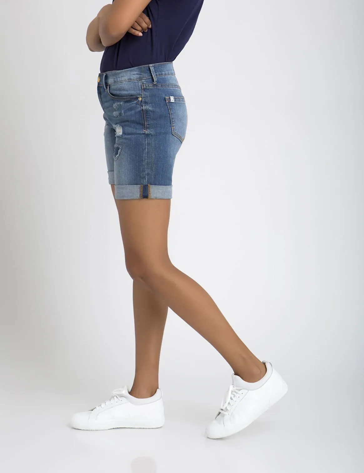 DESTRUCTED DENIM SHORTS sold by U.S. Polo Assn. product image thumbnail 2