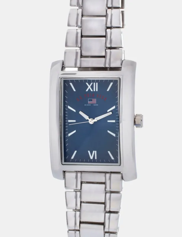 CHAIN STRAP WATCH WITH BLUE FACE sold by U.S. Polo Assn.