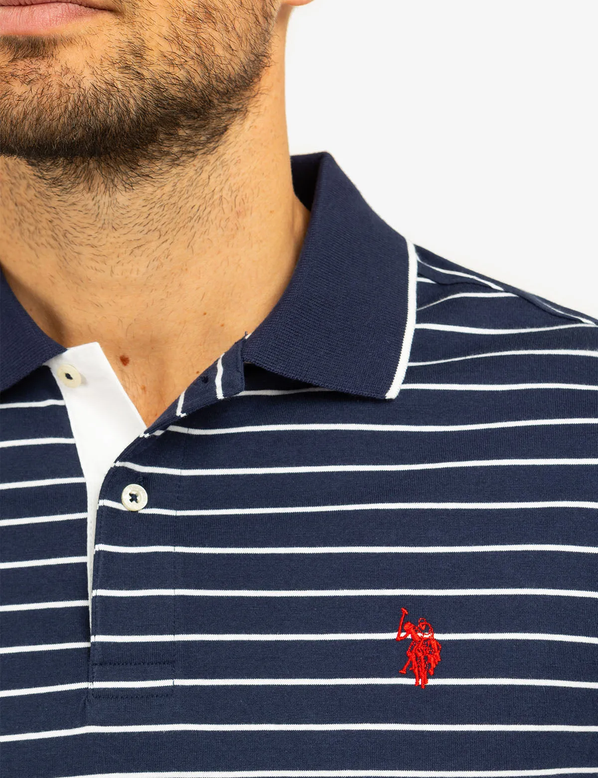 YARN DYE STRIPE JERSEY POLO SHIRT sold by U.S. Polo Assn. product image thumbnail 2