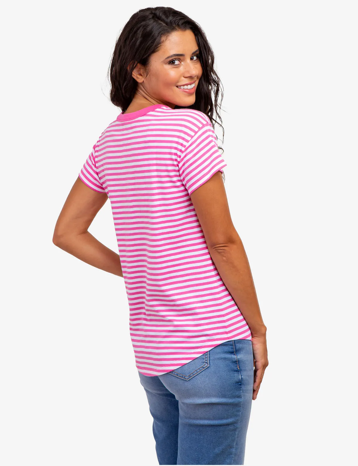 CONTRAST RINGER STRIPE CREW T-SHIRT sold by U.S. Polo Assn. product image thumbnail 4