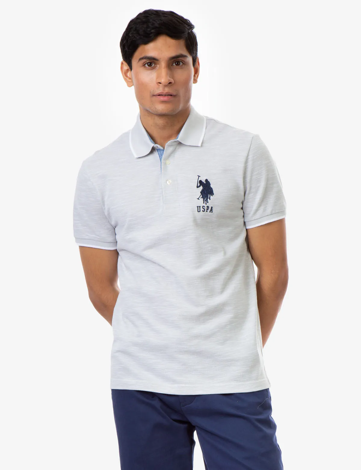 BIRDSEYE SLUB POLO SHIRT sold by U.S. Polo Assn.