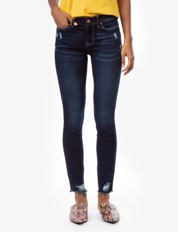 REPREVE® MID RISE DARK DESTRUCTUED JEANS sold by U.S. Polo Assn.