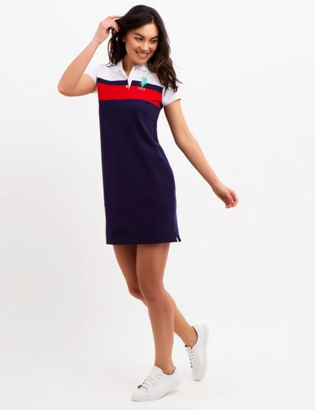 COLORBLOCK POLO DRESS sold by U.S. Polo Assn.