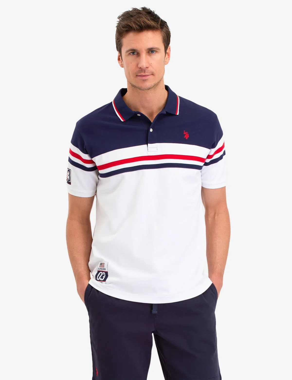 COLORBLOCK STRIPE POLO SHIRT sold by U.S. Polo Assn. product image thumbnail 5