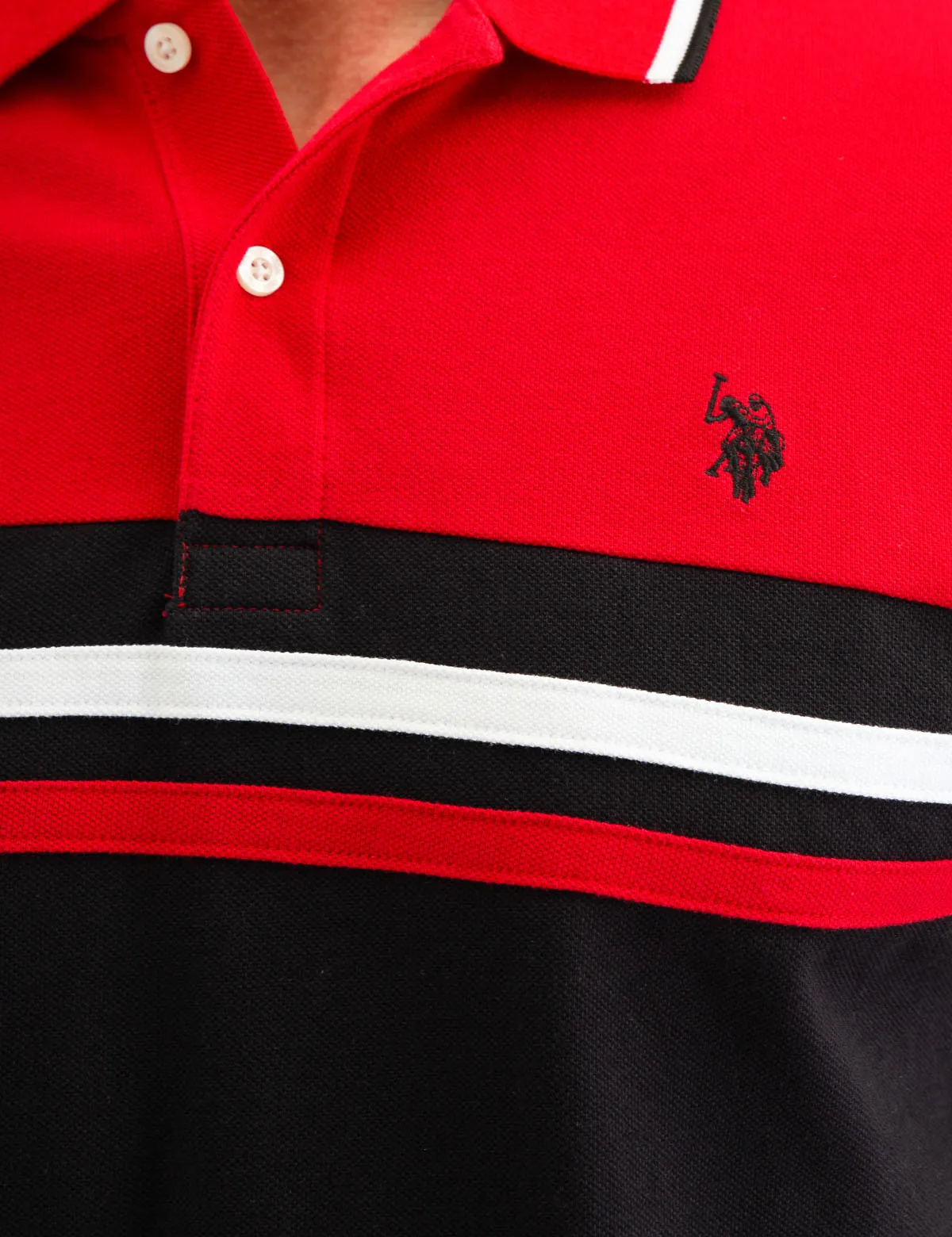 COLORBLOCK STRIPE POLO SHIRT sold by U.S. Polo Assn. product image thumbnail 4