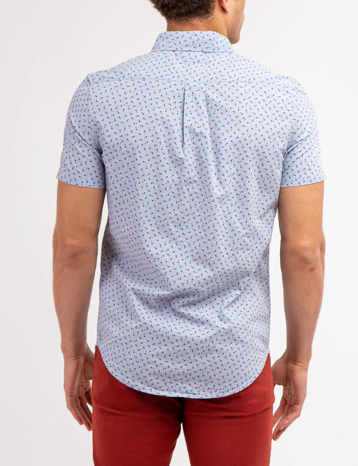 STAR PRINT POPLIN SHORT SLEEVE SHIRT WITH POCKET sold by U.S. Polo Assn. product image thumbnail 4