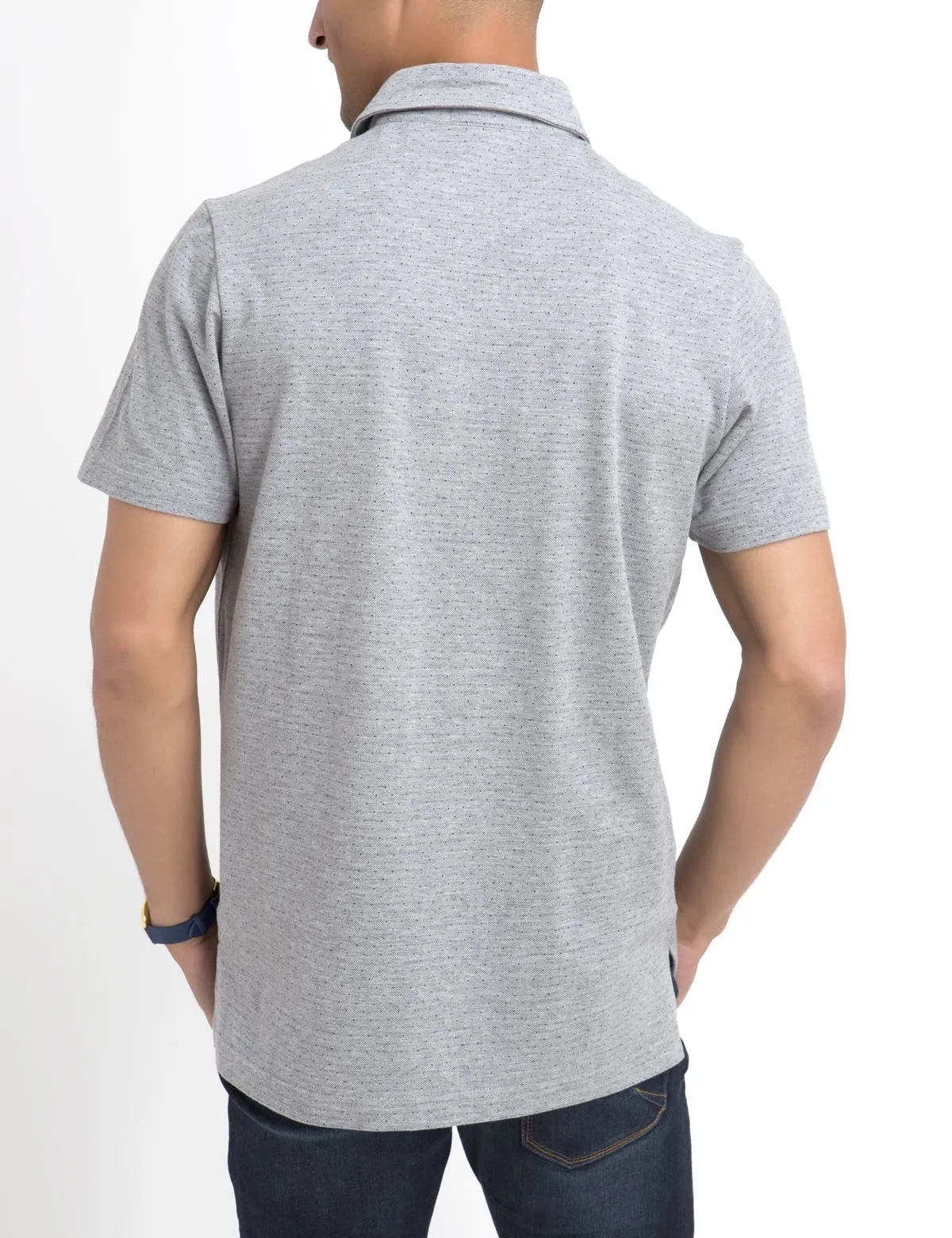 JACQUARD PIQUE POLO SHIRT sold by U.S. Polo Assn. product image thumbnail 3