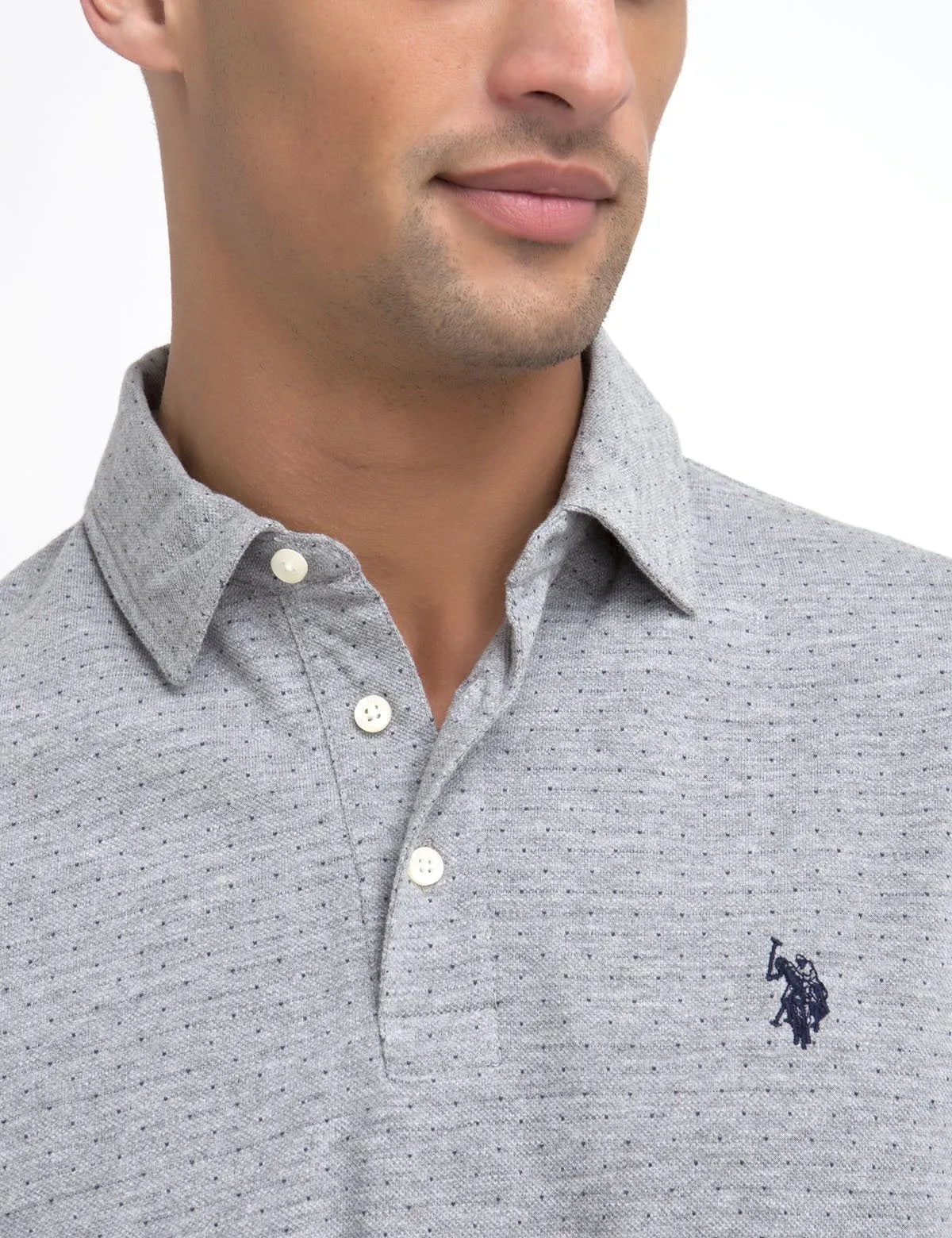 JACQUARD PIQUE POLO SHIRT sold by U.S. Polo Assn. product image thumbnail 2