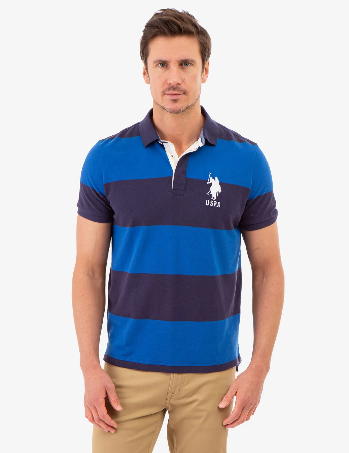 RUGBY STRIPE POLO SHIRT sold by U.S. Polo Assn.