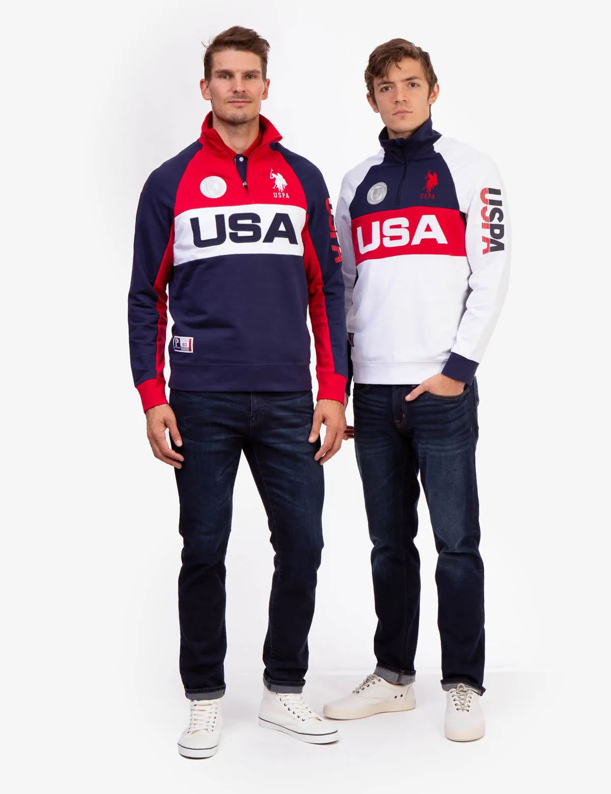 USA COLORBLOCK QUARTER ZIP PULLOVER sold by U.S. Polo Assn. product image thumbnail 2