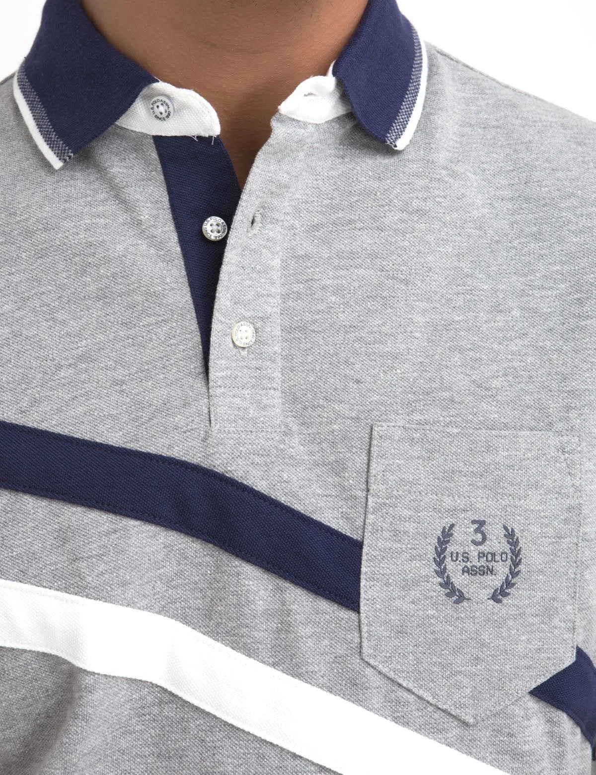 DIAGONAL STRIPED POLO SHIRT sold by U.S. Polo Assn. product image thumbnail 4