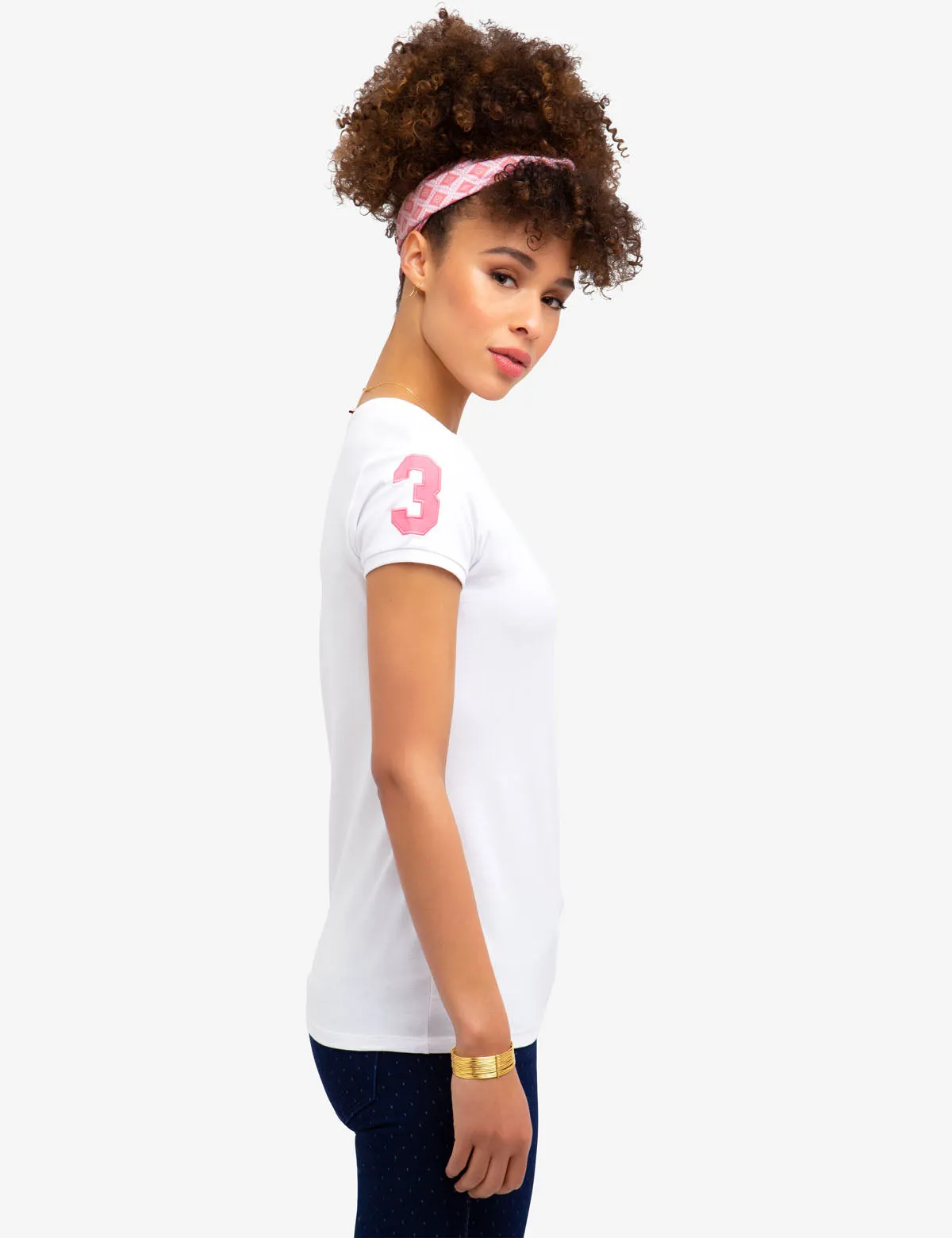 LACE NECKLINE T-SHIRT sold by U.S. Polo Assn. product image thumbnail 3