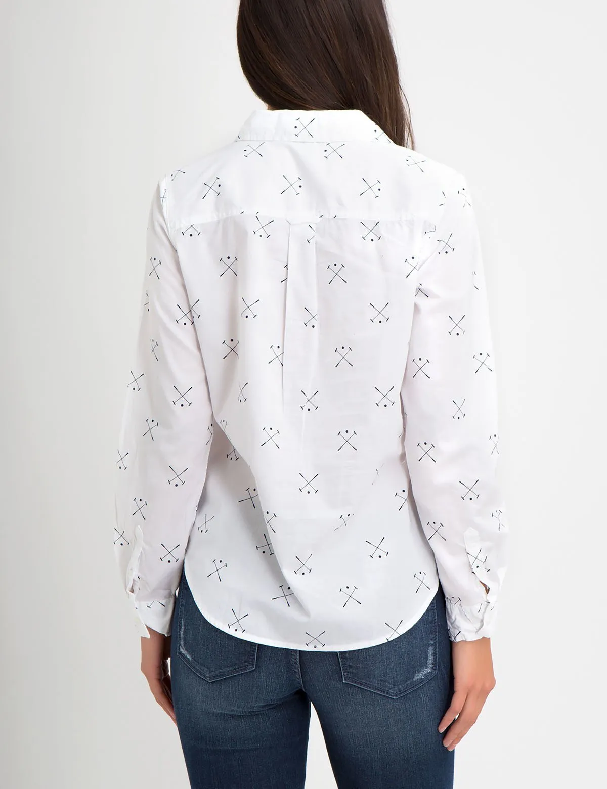 PRINTED MALLOT LONG SLEEVE POPLIN SHIRT sold by U.S. Polo Assn. product image thumbnail 3