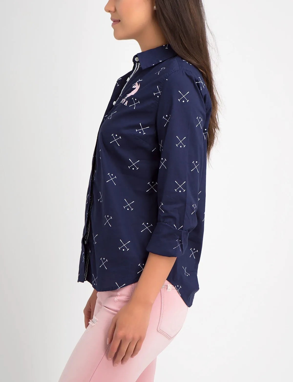 PRINTED MALLOT LONG SLEEVE POPLIN SHIRT sold by U.S. Polo Assn. product image thumbnail 4