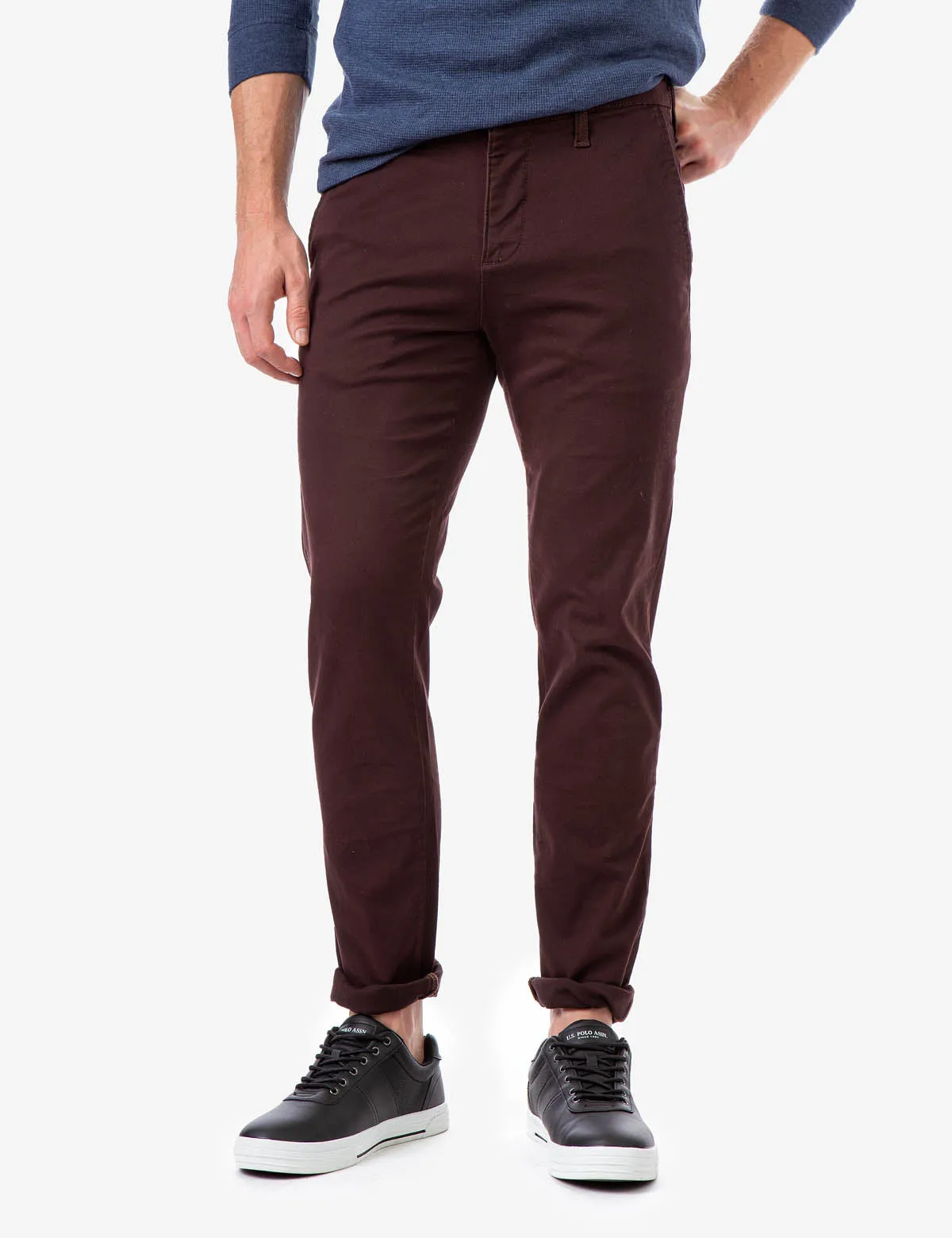 STRETCH SLIM CHINO PANTS sold by U.S. Polo Assn.