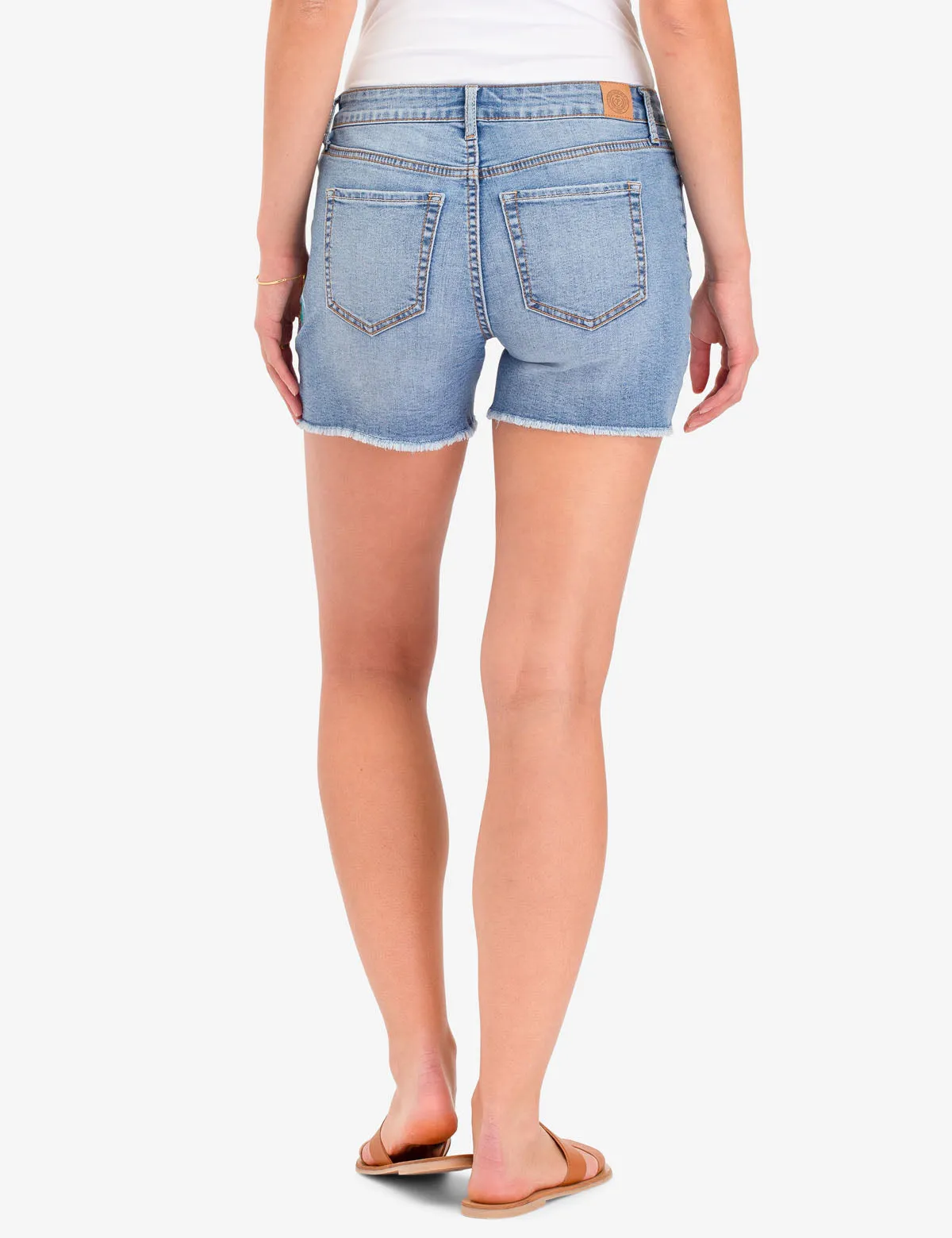 PAINTED FLORAL DENIM SHORTS sold by U.S. Polo Assn. product image thumbnail 4