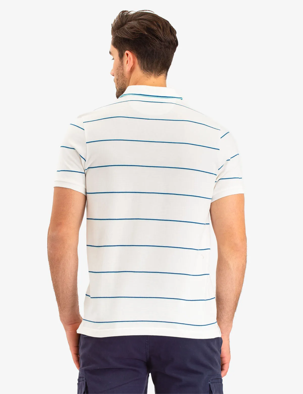 USPA STRIPED LOGO POLO SHIRT sold by U.S. Polo Assn. product image thumbnail 4