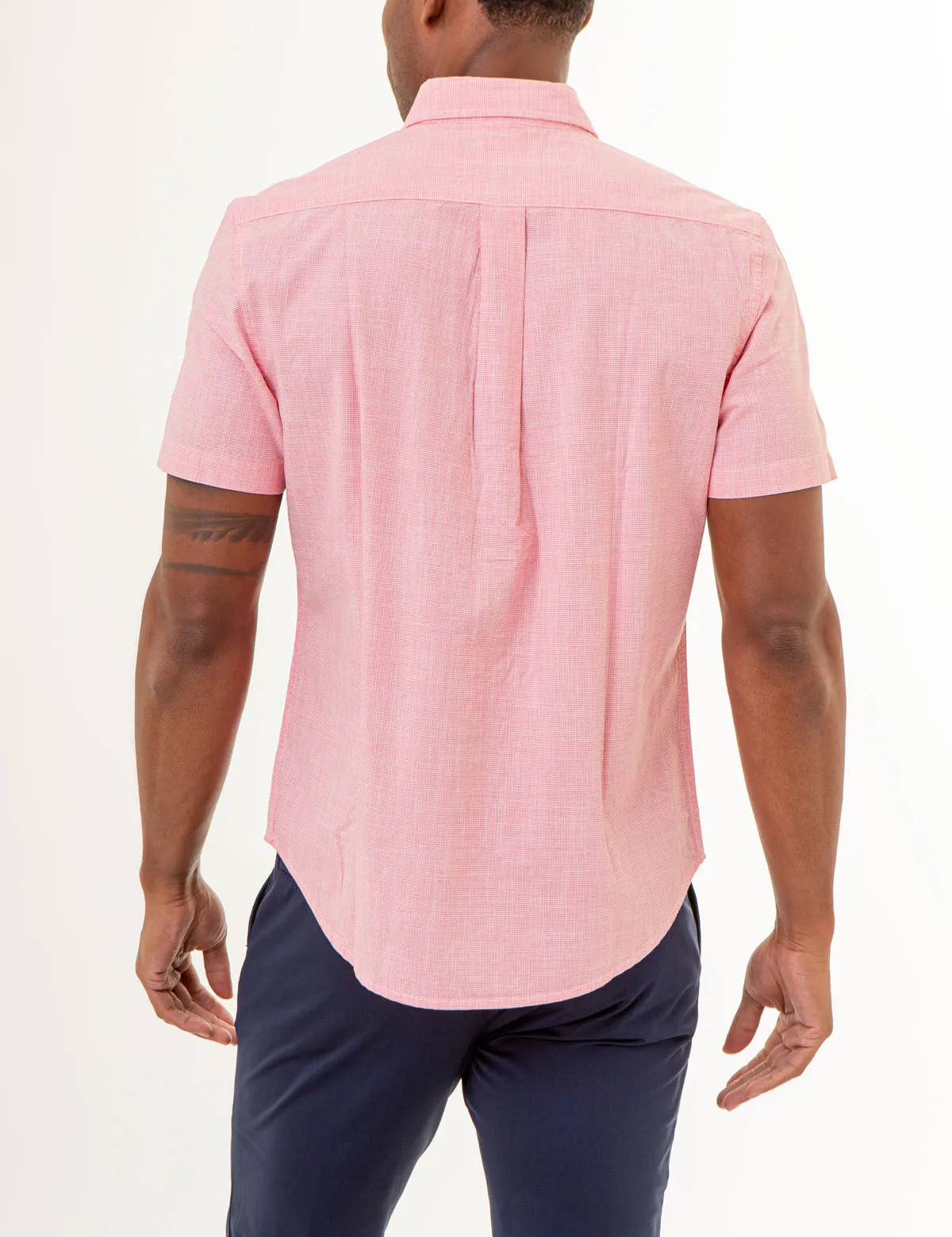 SHORT SLEEVE YARN DYE HOUNDSTOOTH WOVEN SHIRT sold by U.S. Polo Assn. product image thumbnail 4