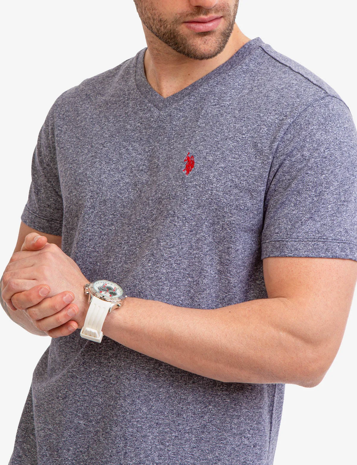 MARLED V-NECK T-SHIRT sold by U.S. Polo Assn. product image thumbnail 3
