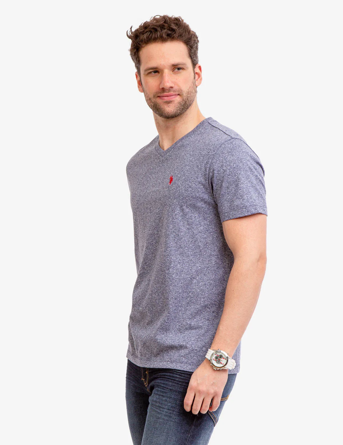 MARLED V-NECK T-SHIRT sold by U.S. Polo Assn. product image thumbnail 2