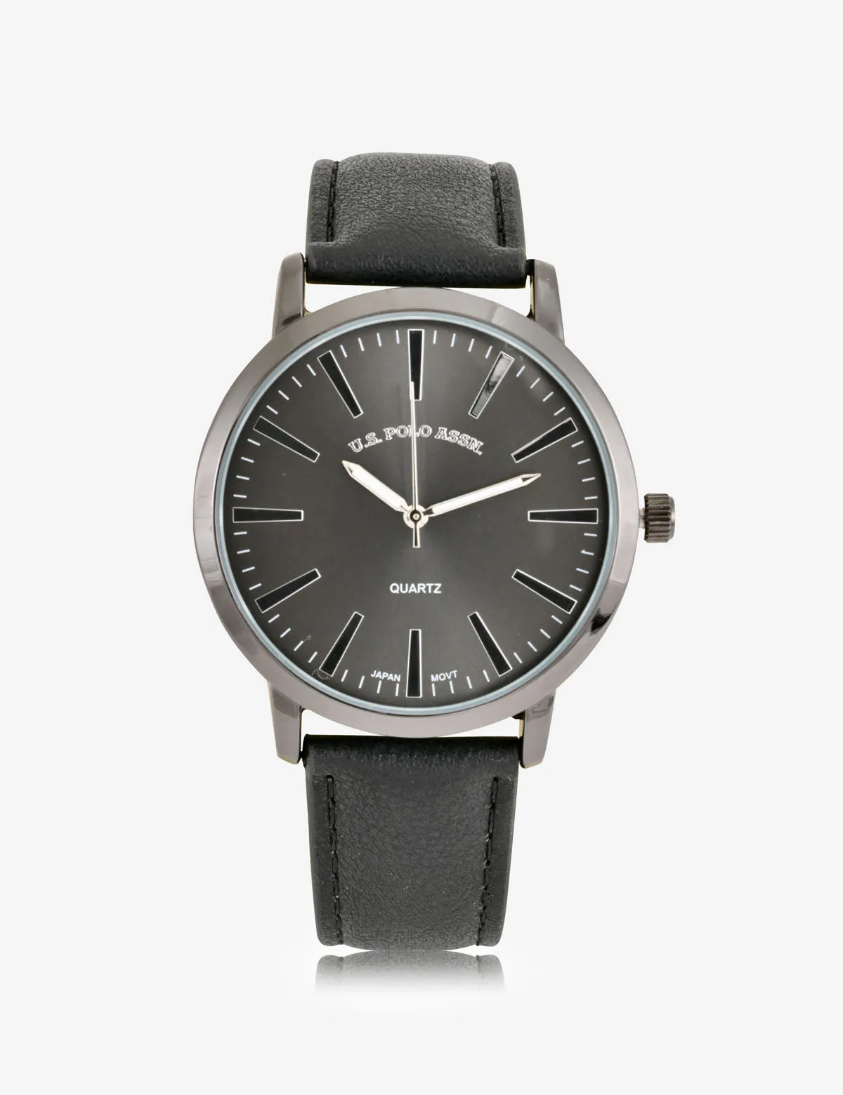 MEN'S BLACK STRAP GUNMETAL DIAL ANALOG WATCH sold by U.S. Polo Assn. product image thumbnail 2